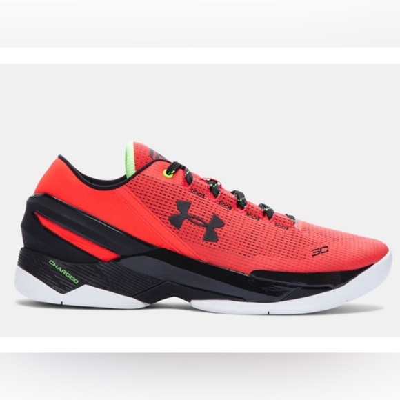 Under Armour Other - Under Armour Curry 2 Low “Energy” - Men’s Size 11.5, Rocket Red/Black